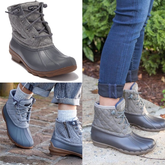 Sperry Gray Winter & Rain Boots - Picture 1 of 7